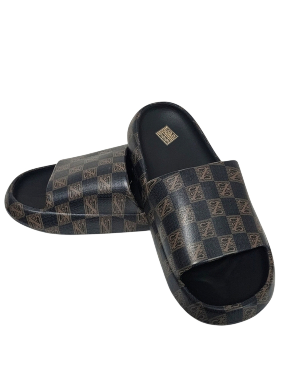 New Plaid Pattern Casual Slides 40-41 (8.5-9 Women's) - (7.5-8 Mens)
